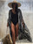 Tie Dye Kimono Swimsuit Cape Beach Cover Up Dress