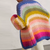 Rainbow Striped Hand-Stitched Loose Sweater