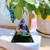 Natural Ogan Pyramid Amethyst Peridot Healing Decorative Lamp