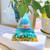 Natural Ogan Pyramid Amethyst Peridot Healing Decorative Lamp