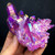 Electroplated Colorful Quartz Crystal Healing Mineral Home Decor