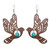 Geometric Abstract Natural Wood Earrings-1731257375