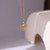 Rhinestones Geometric Stainless Steel Necklace-1731257908