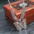 Ethnic Round Flowers Coin Carved Fashion Necklace