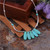 Ethnic Round Flowers Coin Carved Fashion Necklace