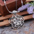 Ethnic Round Flowers Coin Carved Fashion Necklace