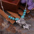 Ethnic Round Flowers Coin Carved Fashion Necklace