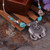Ethnic Round Flowers Coin Carved Fashion Necklace