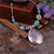 Ethnic Round Flowers Coin Carved Fashion Necklace