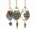 Dragon Lion Amethyst Aventurine Crystal Soldered Copper Necklace