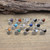 Round Gems Stone Tree of Life Open Rings