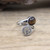 Round Gems Stone Tree of Life Open Rings