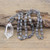 Natural Quartz Crystal Knotted Necklace