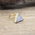 Natural Triangle Geode Quartz Healing Crystal Ring