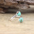 Natural Stone Round Cabochon Fashion Ring