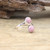 Natural Stone Round Cabochon Fashion Ring