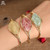 Gold Copper Wire Wrap Bangle Bracelet