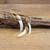 White Evil Eye Horn Shell Gold Plated Necklace
