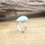 Drop Cabochon Natural Stone Ring