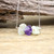 Fashion Natural Stone Raw Nugget Pendant Necklace