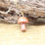 Natural Quartz Gems Mushroom Pendant Gold Chain Necklace