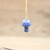 Natural Quartz Gems Mushroom Pendant Gold Chain Necklace