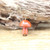 Natural Quartz Gems Mushroom Pendant Gold Chain Necklace