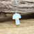 Natural Quartz Gems Mushroom Pendant Gold Chain Necklace