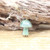 Natural Quartz Gems Mushroom Pendant Gold Chain Necklace