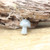 Natural Quartz Gems Mushroom Pendant Gold Chain Necklace