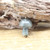 Natural Quartz Gems Mushroom Pendant Gold Chain Necklace