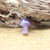 Natural Quartz Gems Mushroom Pendant Gold Chain Necklace