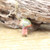 Natural Quartz Gems Mushroom Pendant Gold Chain Necklace