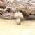 Natural Quartz Gems Mushroom Pendant Gold Chain Necklace