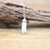 Natural Stone Hexagonal Point Pendant Necklaces