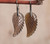 Unique Classic Carved Angel Wings Gems Dangle Drop Earrings