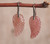 Unique Classic Carved Angel Wings Gems Dangle Drop Earrings