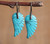 Unique Classic Carved Angel Wings Gems Dangle Drop Earrings
