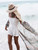 Boho Floral Hollow Out Chiffon Beach Kimono Cover-Up