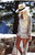 Boho Floral Hollow Out Chiffon Beach Kimono Cover-Up