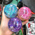 Rainbow Angel Aura Healing Gemstone Sphere Decoration