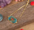 Paved Sun Flower Rhodonite Beads Gold Chain Adjustable Necklace