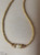 Luxury Water Drop Gold Beaded Chorker Short Necklace