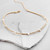 Luxury Water Drop Gold Beaded Chorker Short Necklace