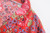 Red Boho Floral Sashes Kimono Batwing Sleeves Short Robe