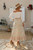 Vintage Boho Floral Peacock Print High Elastic Waist Maxi Skirt