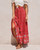 Floral High Elastic Waist Rayon Cotton Maxi Skirt