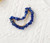 Cute Colorful Half Moon Natural Crystal Stone Hair Clip
