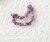 Cute Colorful Half Moon Natural Crystal Stone Hair Clip