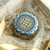 Round Colorful  Mini Flower Tin Candle Jar Storage Box